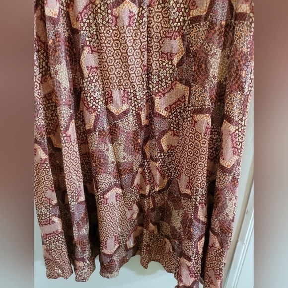 Johnny Was Jade Donovan Midi Dress XS Geometric Patchwork Print - Picture 10 of 10